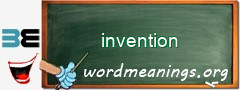 WordMeaning blackboard for invention